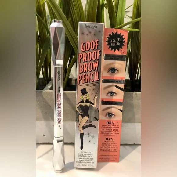 BNIB Benefit Cosmetics Goof Proof Waterproof Easy Shape & Fill Brow Pencil - 2 - Picture 4 of 10
